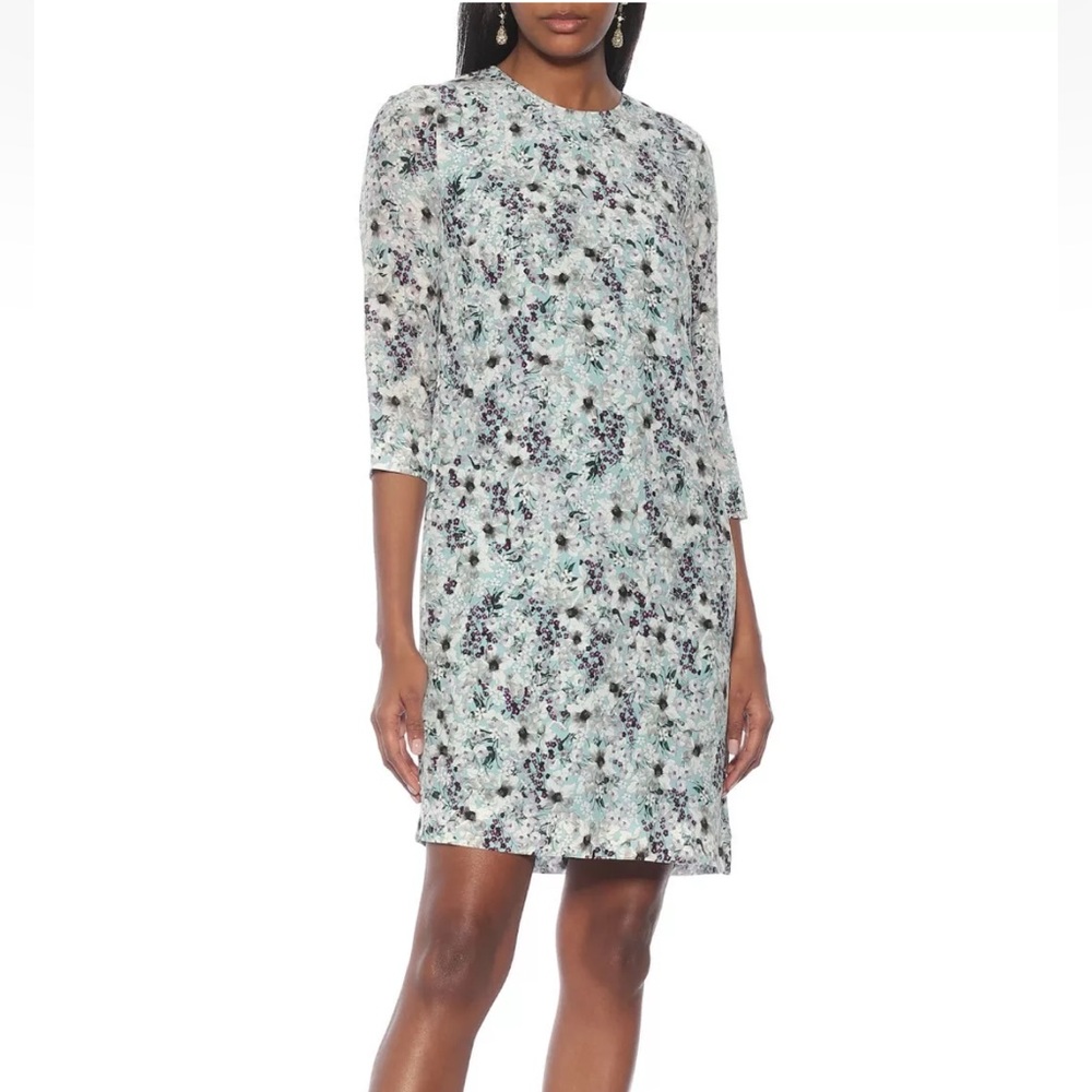 ERDEM‎ Emma Silk Dress Flowers Shift Size 8